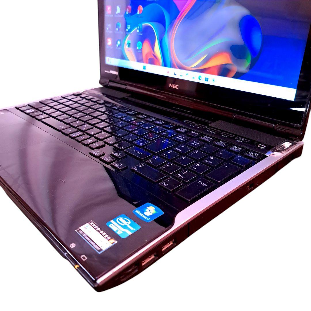 ノートPC ブラック Windows11 オフィス付き i7 16GB SSD