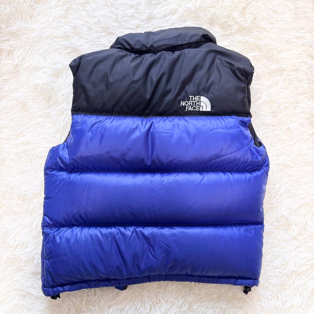 ✨美品✨THE NORTH FACE ヌプシ ダウンベスト S ブルー×ブラック