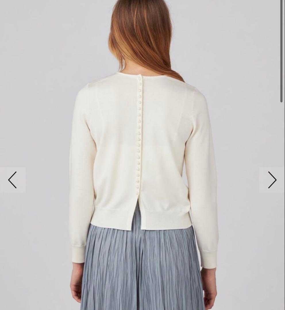 ballsey ウールポリエステルパールコンビ 2-wayプルオーバー　ニット