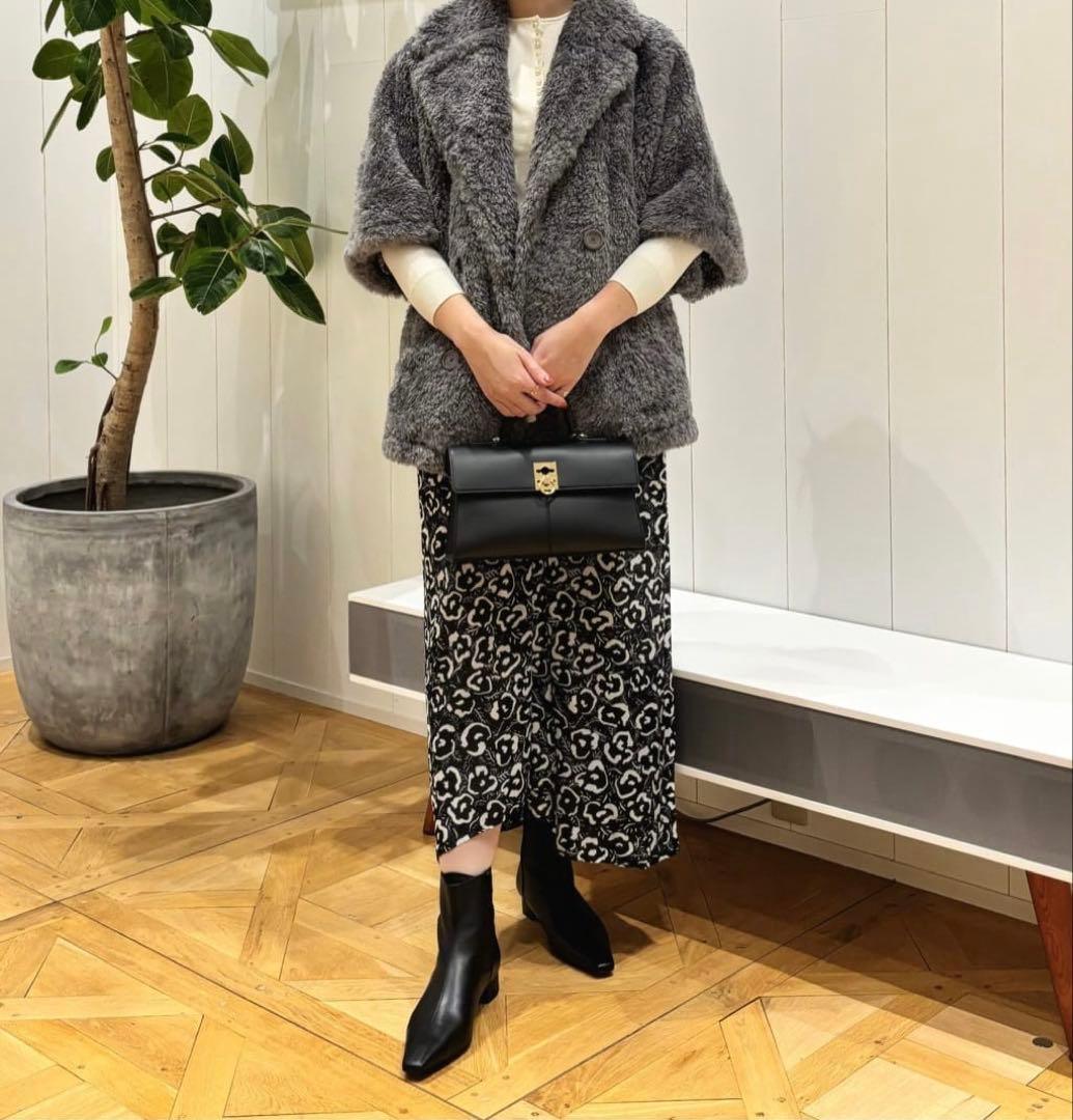 ballsey ウールポリエステルパールコンビ 2-wayプルオーバー　ニット