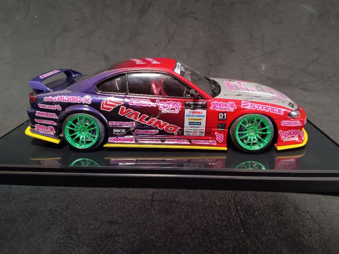 1/24 ニッサン S15 シルビア D1 プラモデル 完成品 ケース付き