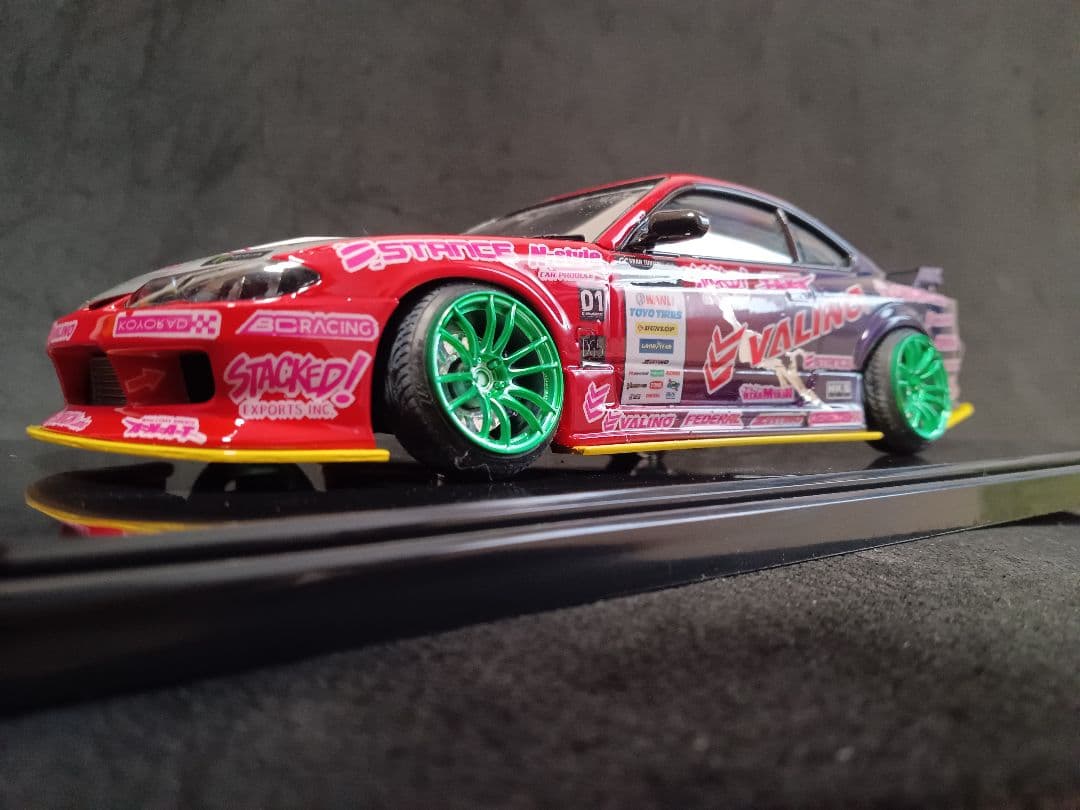 1/24 ニッサン S15 シルビア D1 プラモデル 完成品 ケース付き
