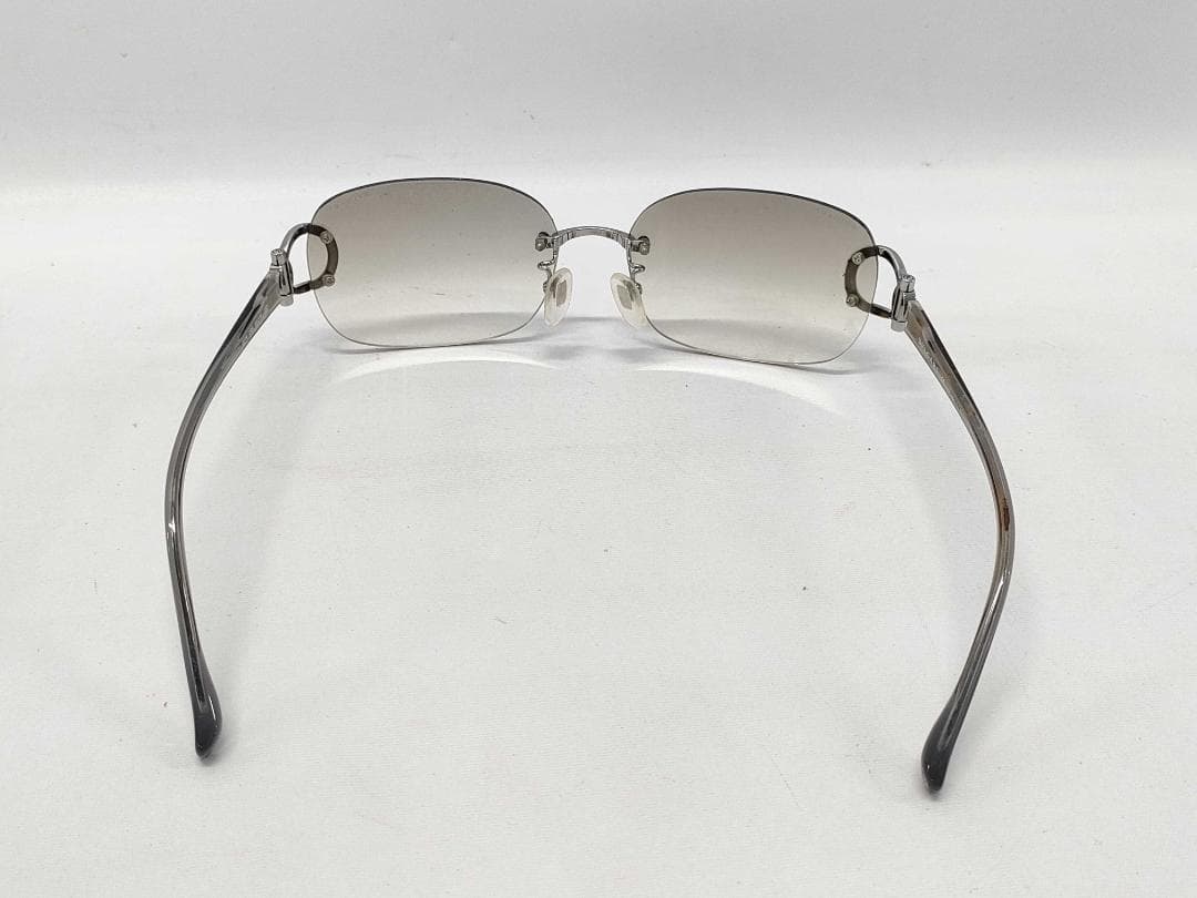 BVLGARI リムレス サングラス グラデレンズ 59□16 130 d123