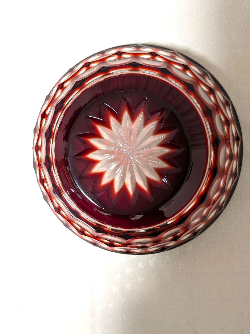 【未使用品】✡カメイガラス×クリスタル•ダルク ✡色被せ切子5脚中1脚無料