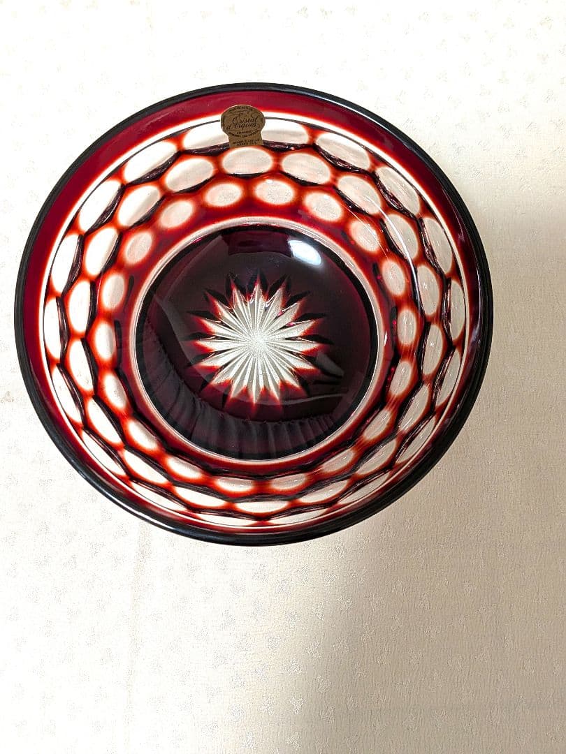 【未使用品】✡カメイガラス×クリスタル•ダルク ✡色被せ切子5脚中1脚無料