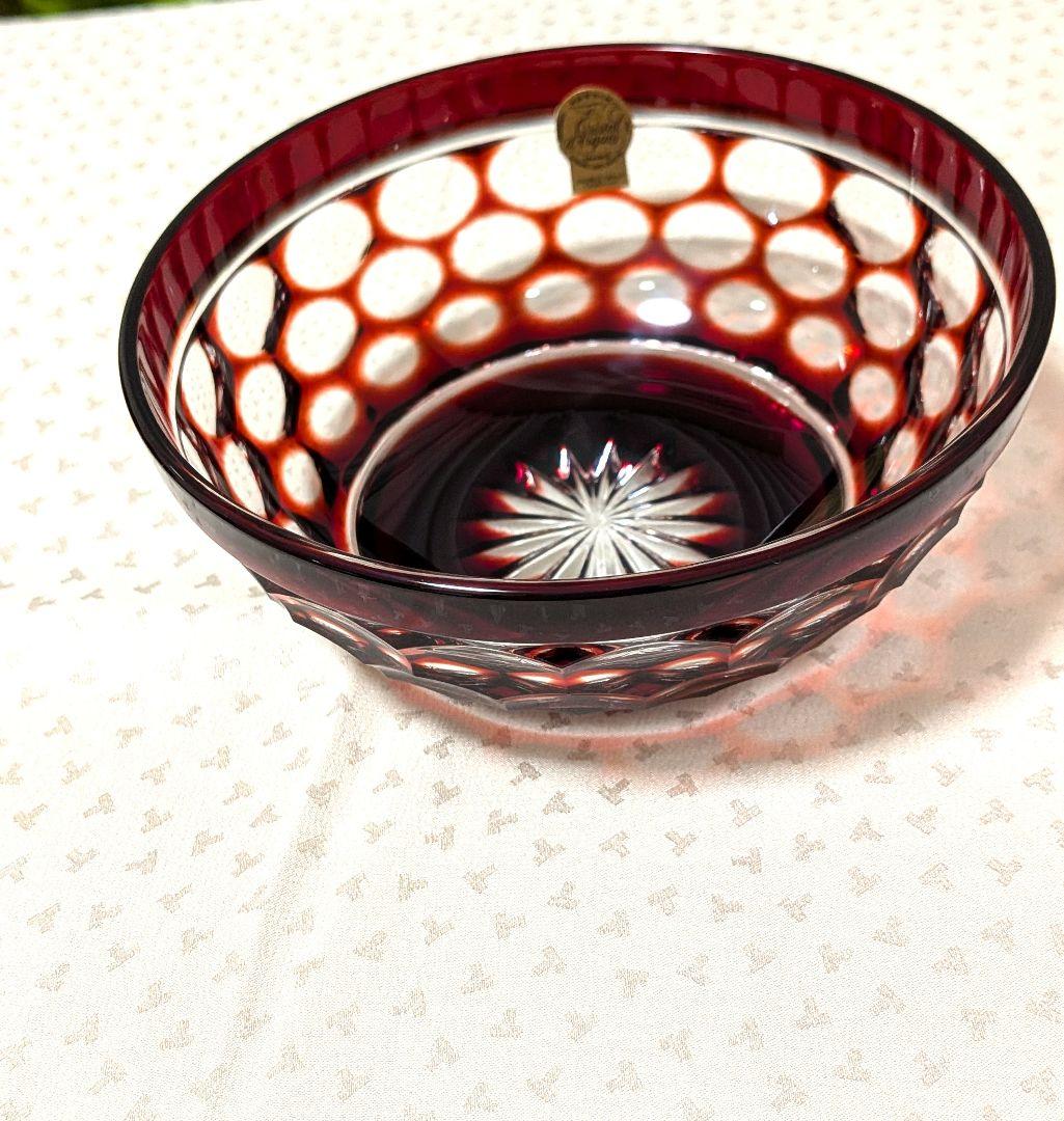 【未使用品】✡カメイガラス×クリスタル•ダルク ✡色被せ切子5脚中1脚無料