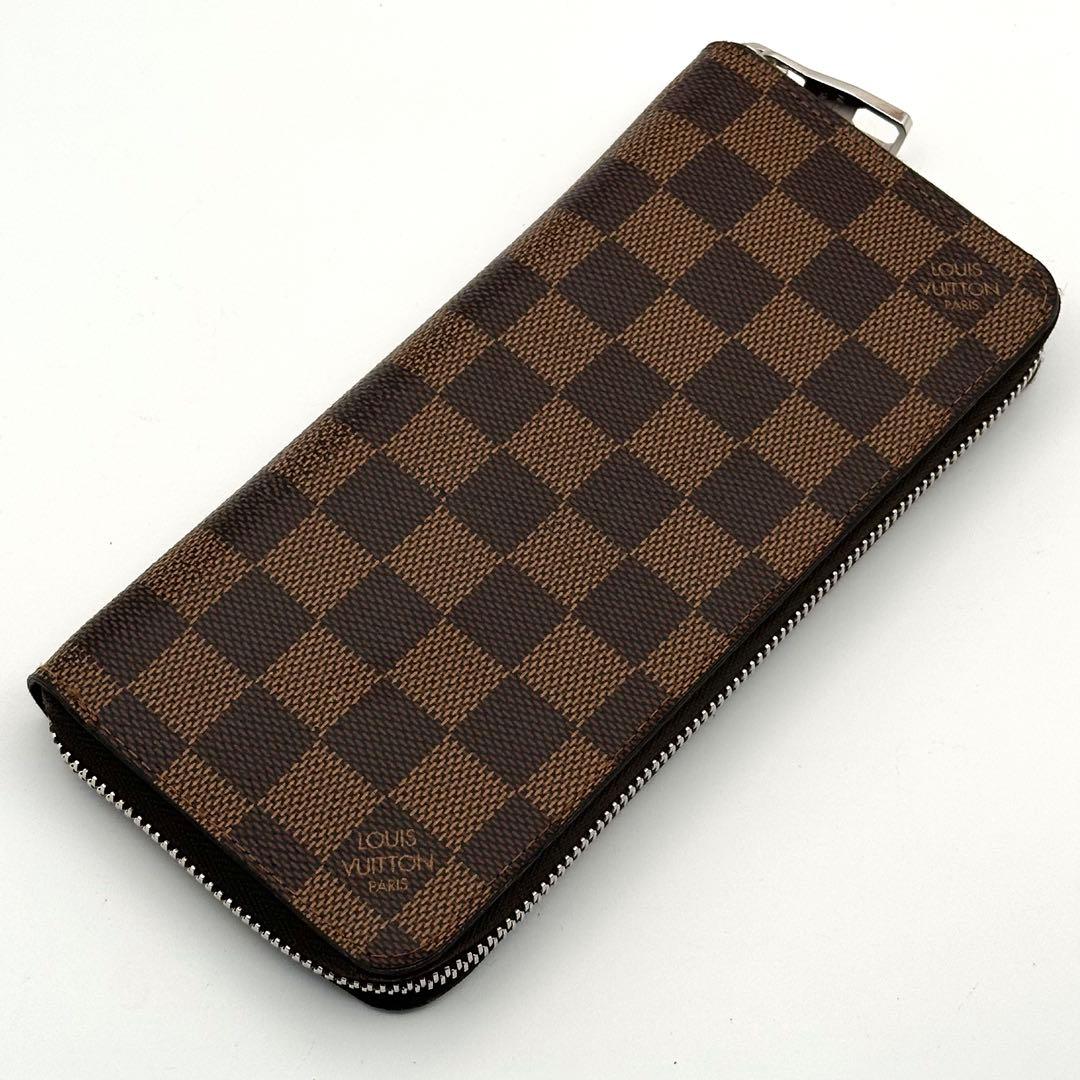 【極美品】ルイヴィトン ダミエ エベヌ ジッピーウォレット ヴェルティカル 財布