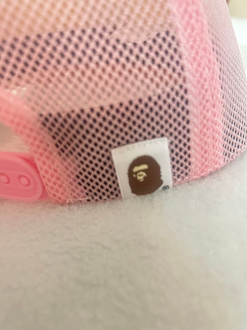 abathingape ラインストーン キャップ ピンク