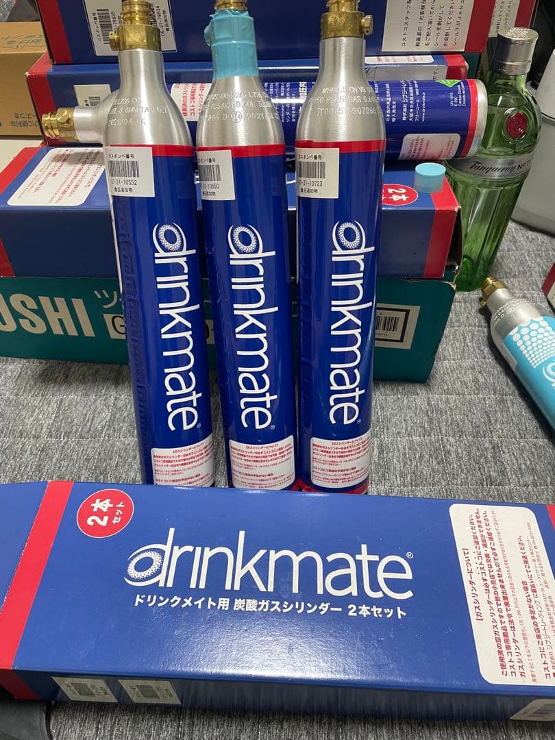 ドリンクメイト１６本 コストコ専用　炭酸ガスシリンダー　使用済　交換用