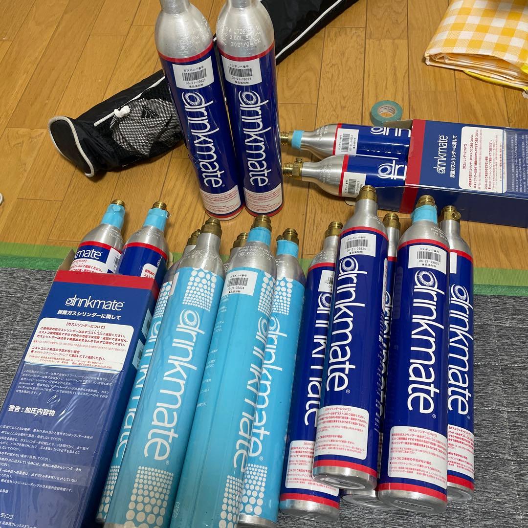 ドリンクメイト１６本 コストコ専用　炭酸ガスシリンダー　使用済　交換用