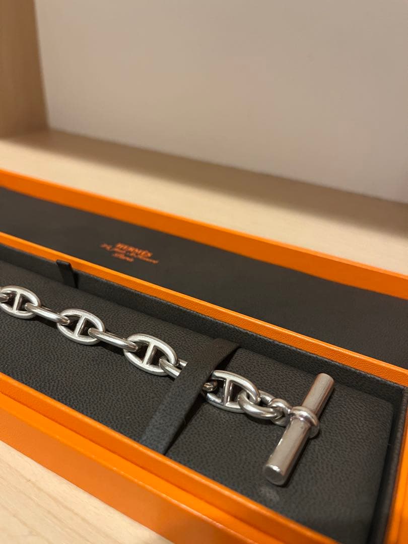 【鑑定済み】HERMES シェーヌダンクル GM 13 エルメス