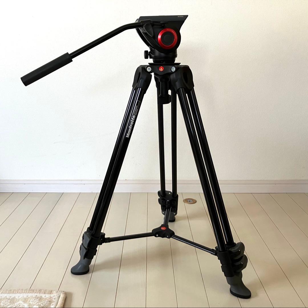 マンフロットビデオ三脚MVT502AM + 雲台 MVH500A