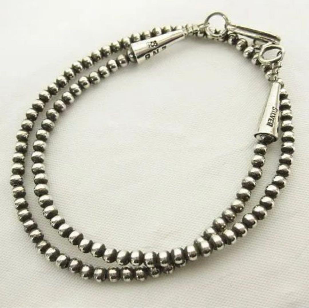 ERICKA NICOLAS BEGAY ナバホパールネックレス3mm 35cm