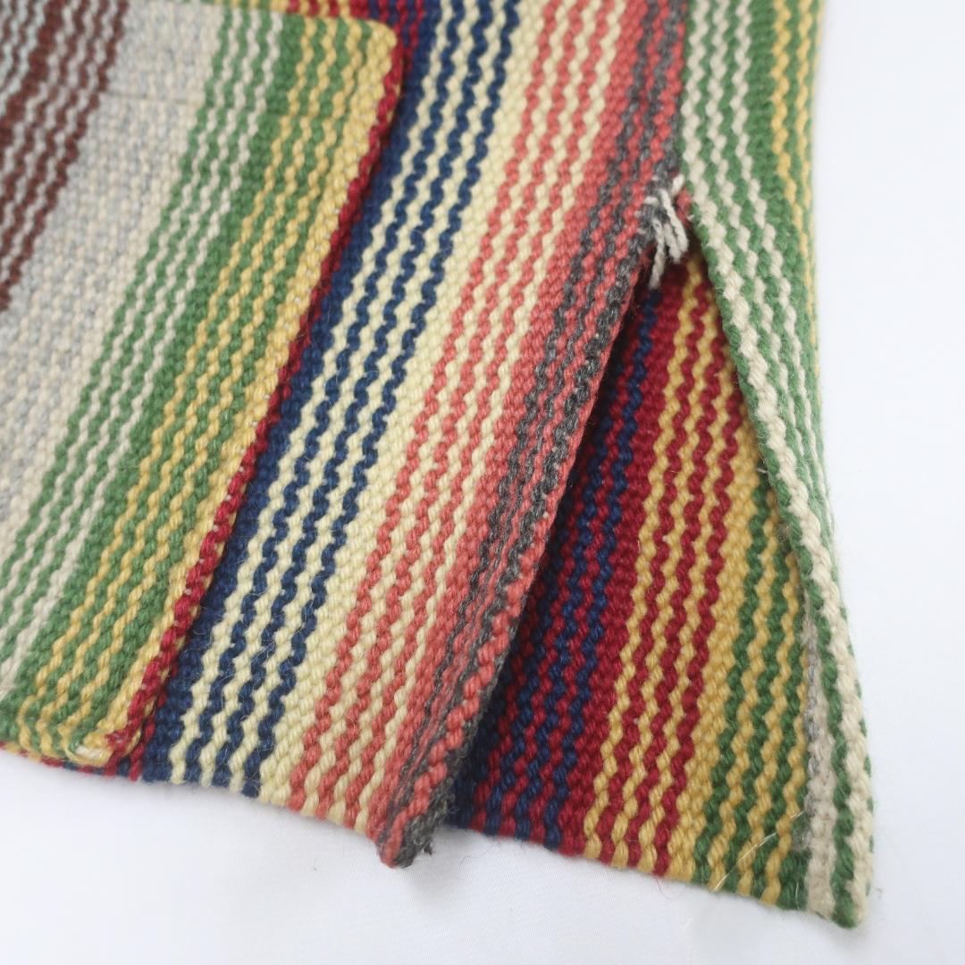 ORTEGA'S ウール ネイティブ ストライプ コンチョ ボタン チマヨベスト