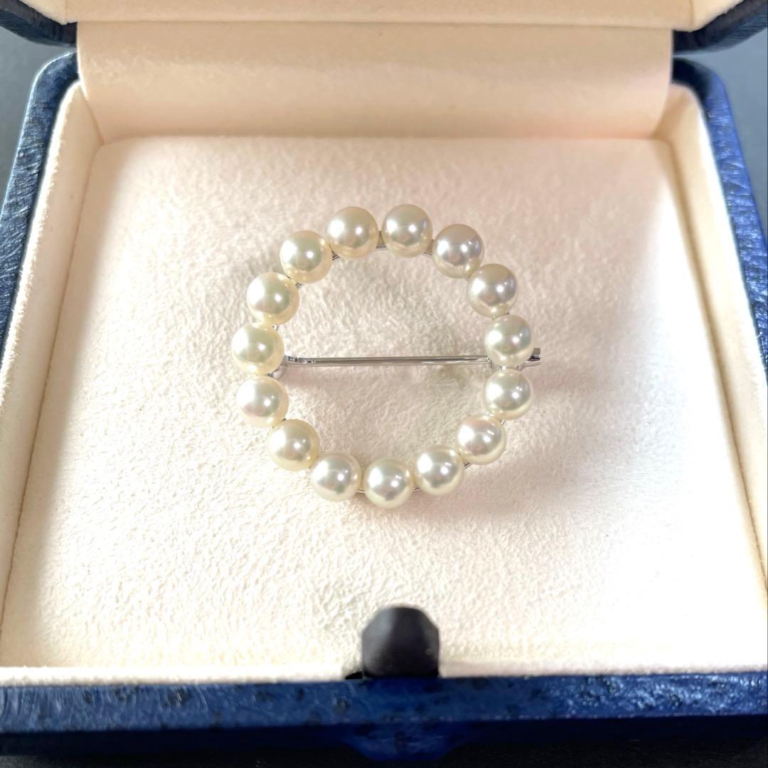 ミキモト　パールブローチ　あこや真珠　入学式　卒業式　ベビーパール　コサージュ