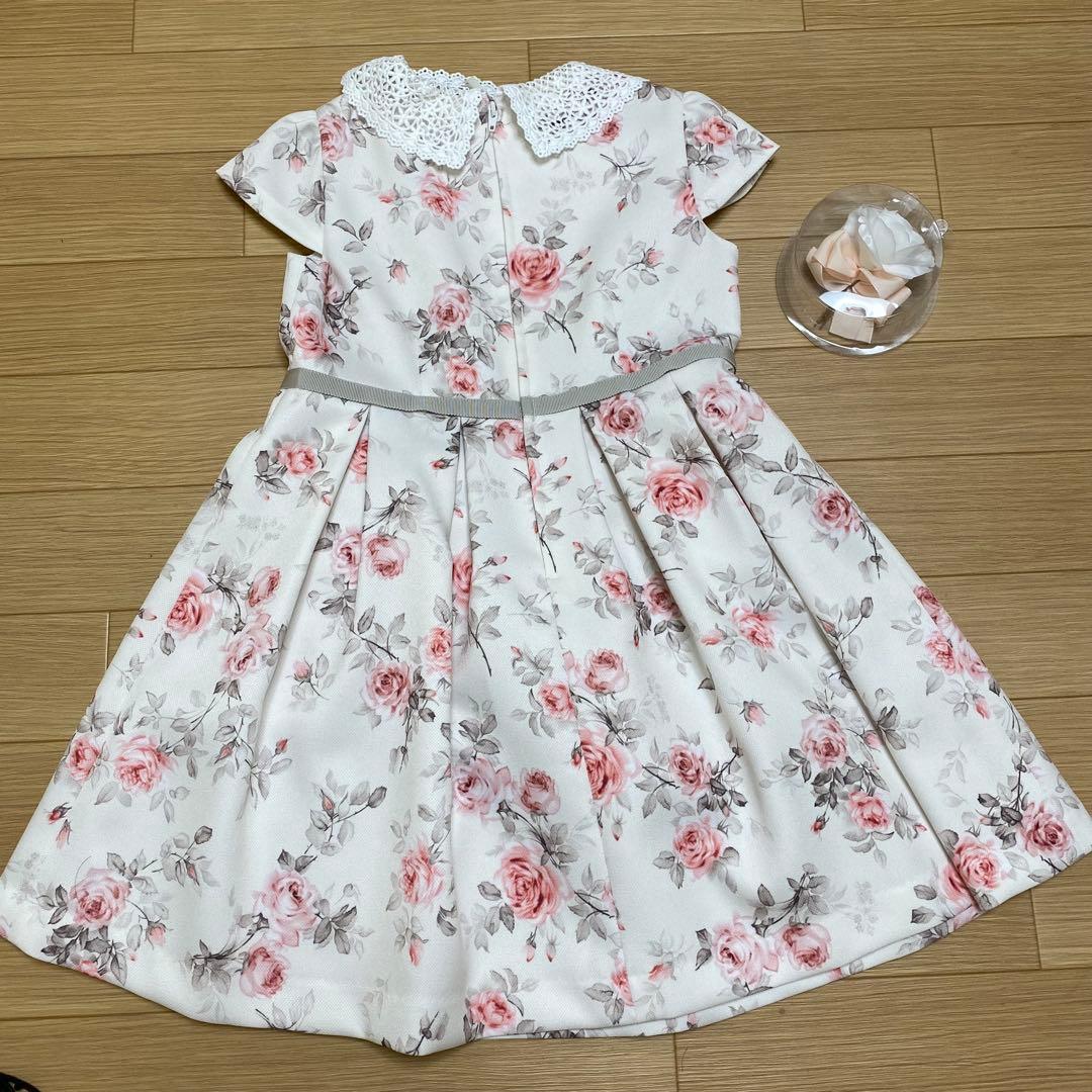プティマイン　フォーマルドレス　入学式　結婚式　110 花柄　美品