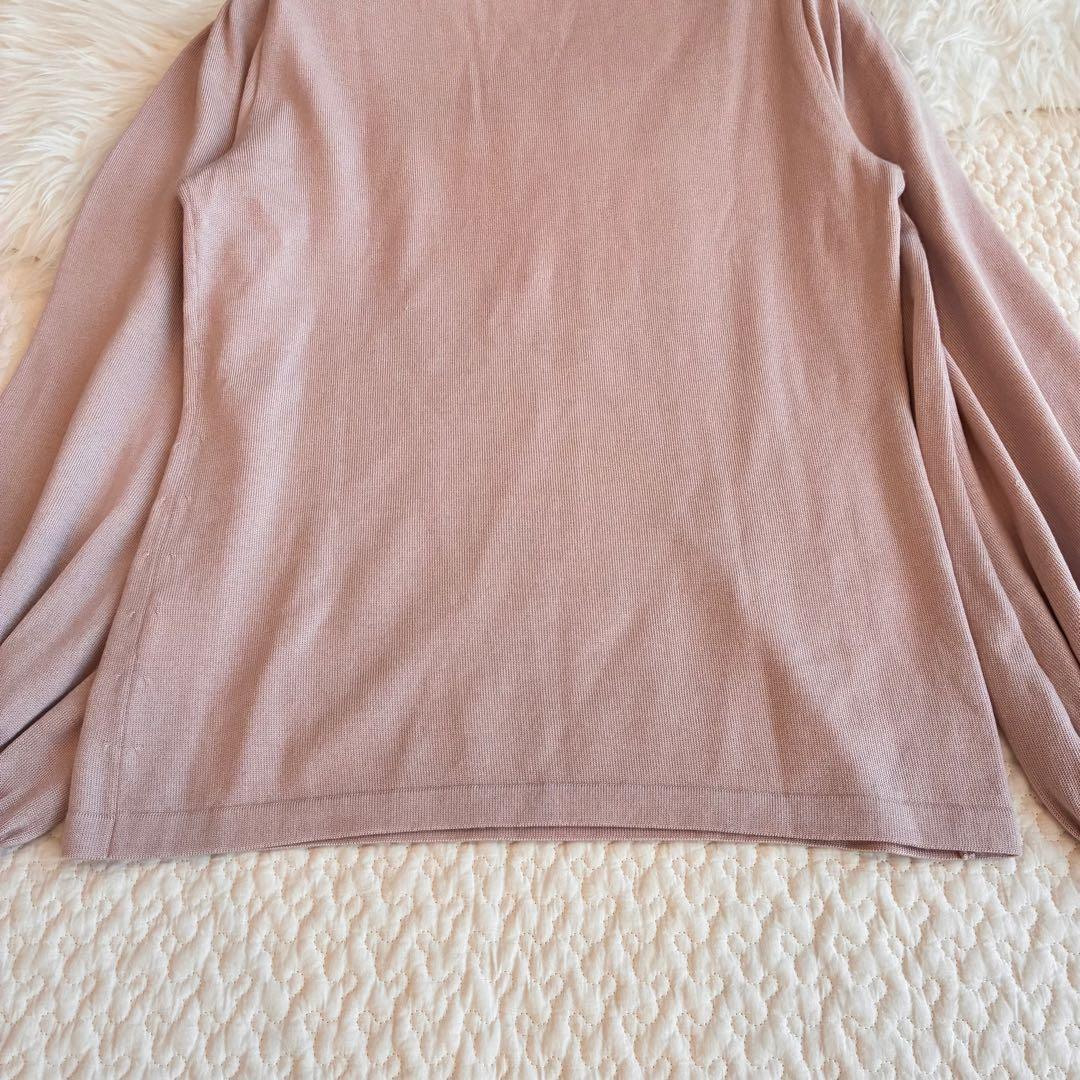 美品♡フォクシー カシミヤシルク クリームパフセーター ピンク　40