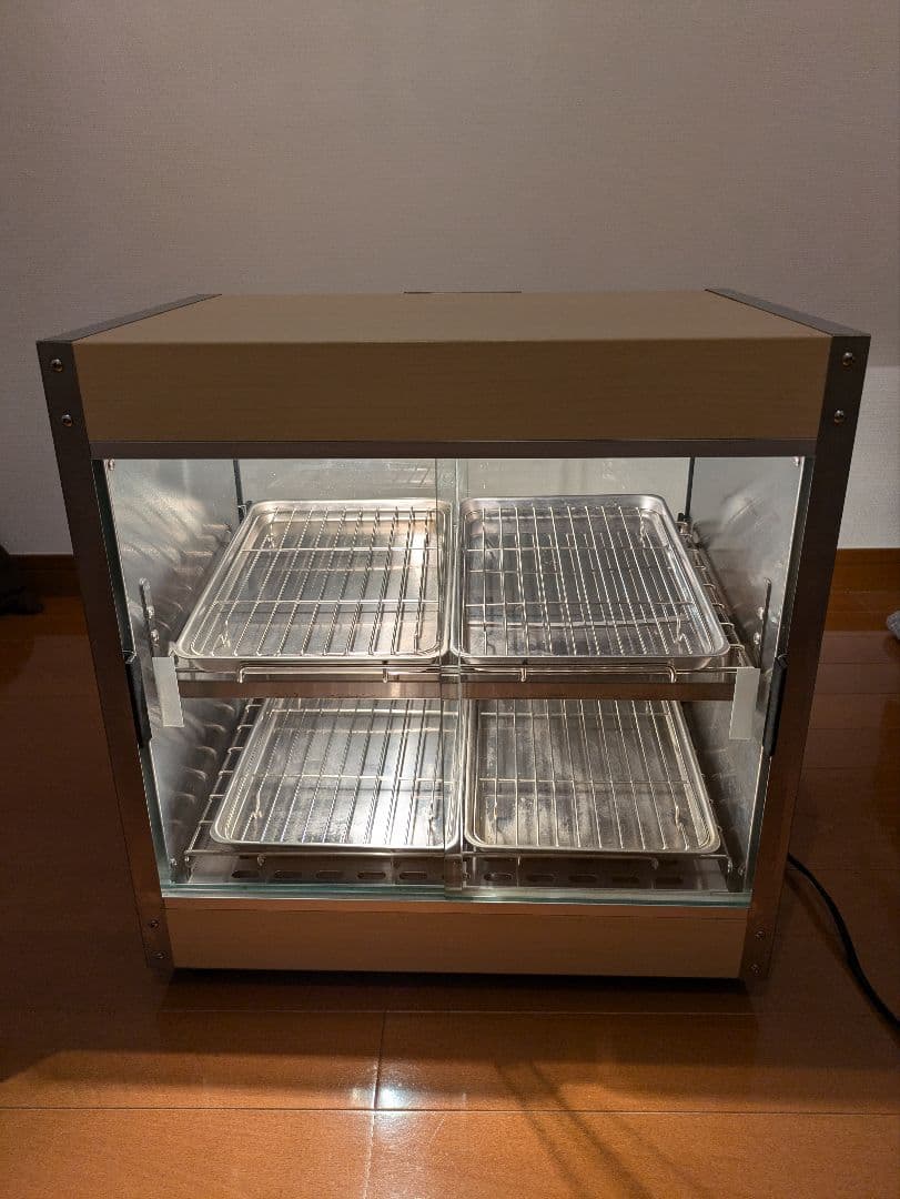 業務用ホットショーケース 木目調 PRO-4WSE (ライトウッド)