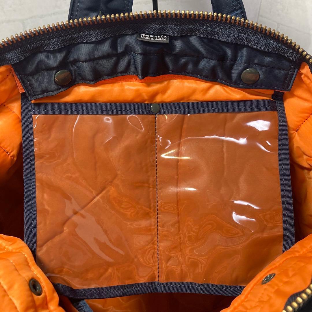 未使用級 新型 ポーター タンカー 2way ヘルメットバッグ アイアンブルー