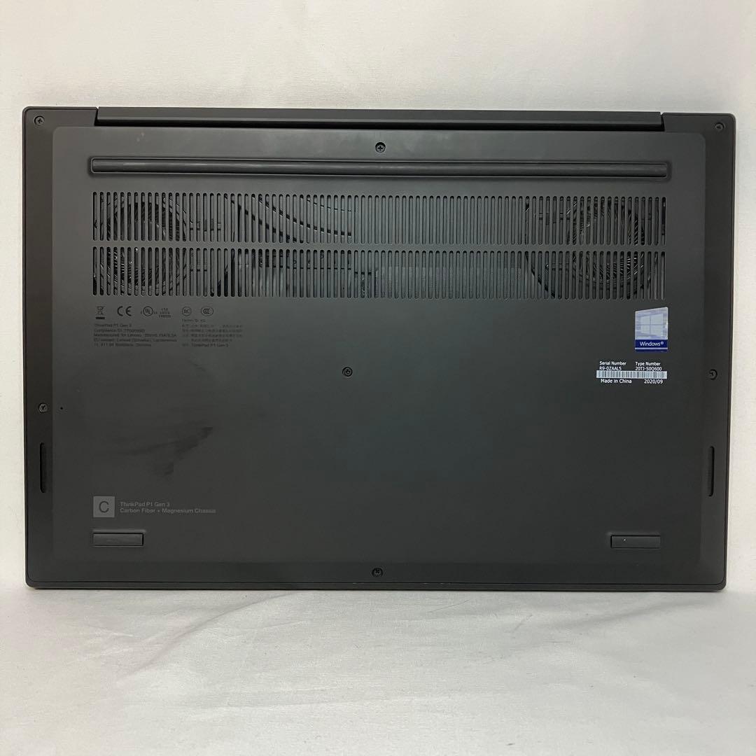 美品 ThinkPad P1 Gen3 i7 32GB 512GB NVIDIA