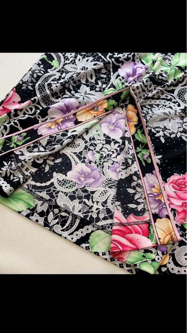 paakopod❣️レオナール　カンカン　シルク混 ロングワンピース