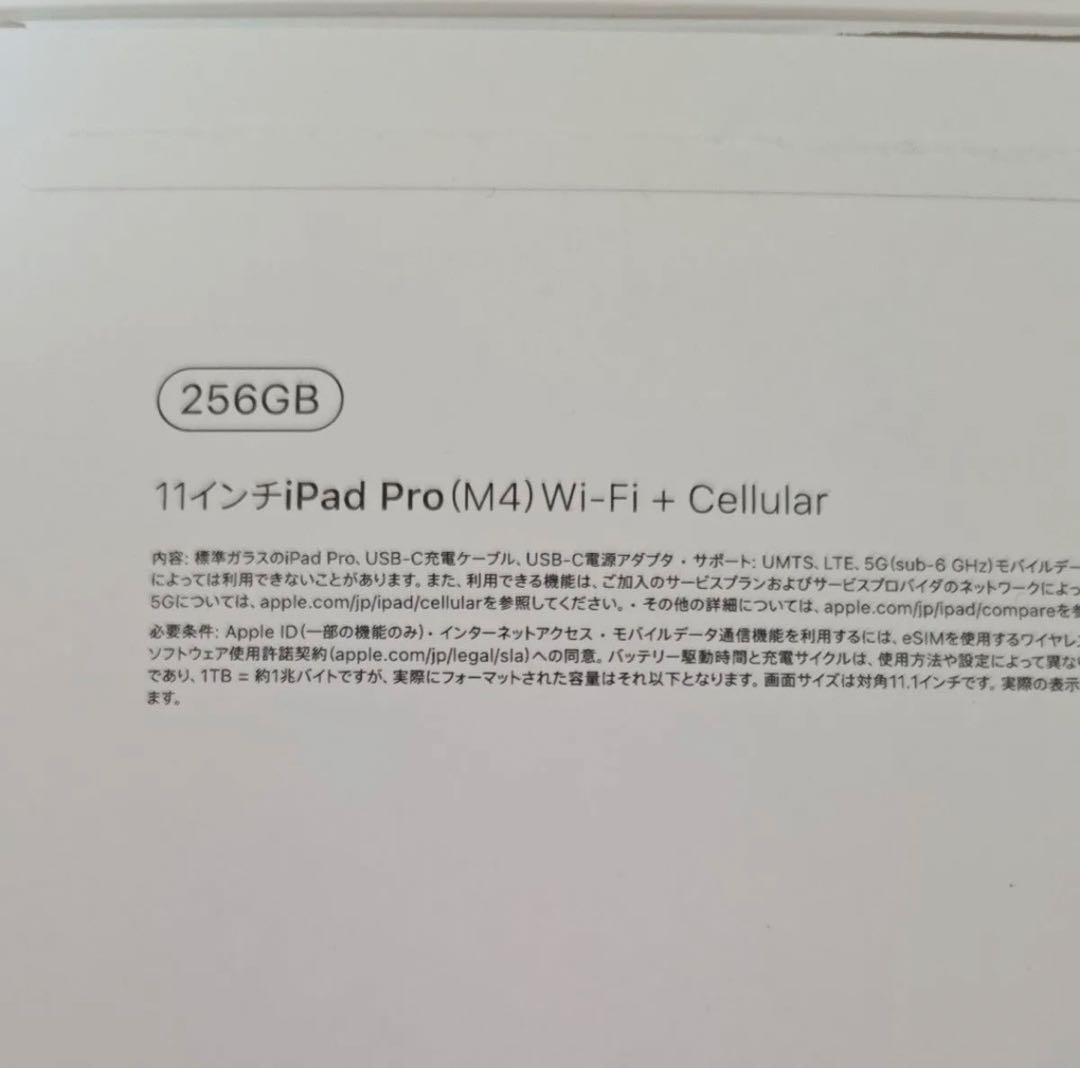 rin　　M4iPadPro 11インチセルラーSIMフリー
