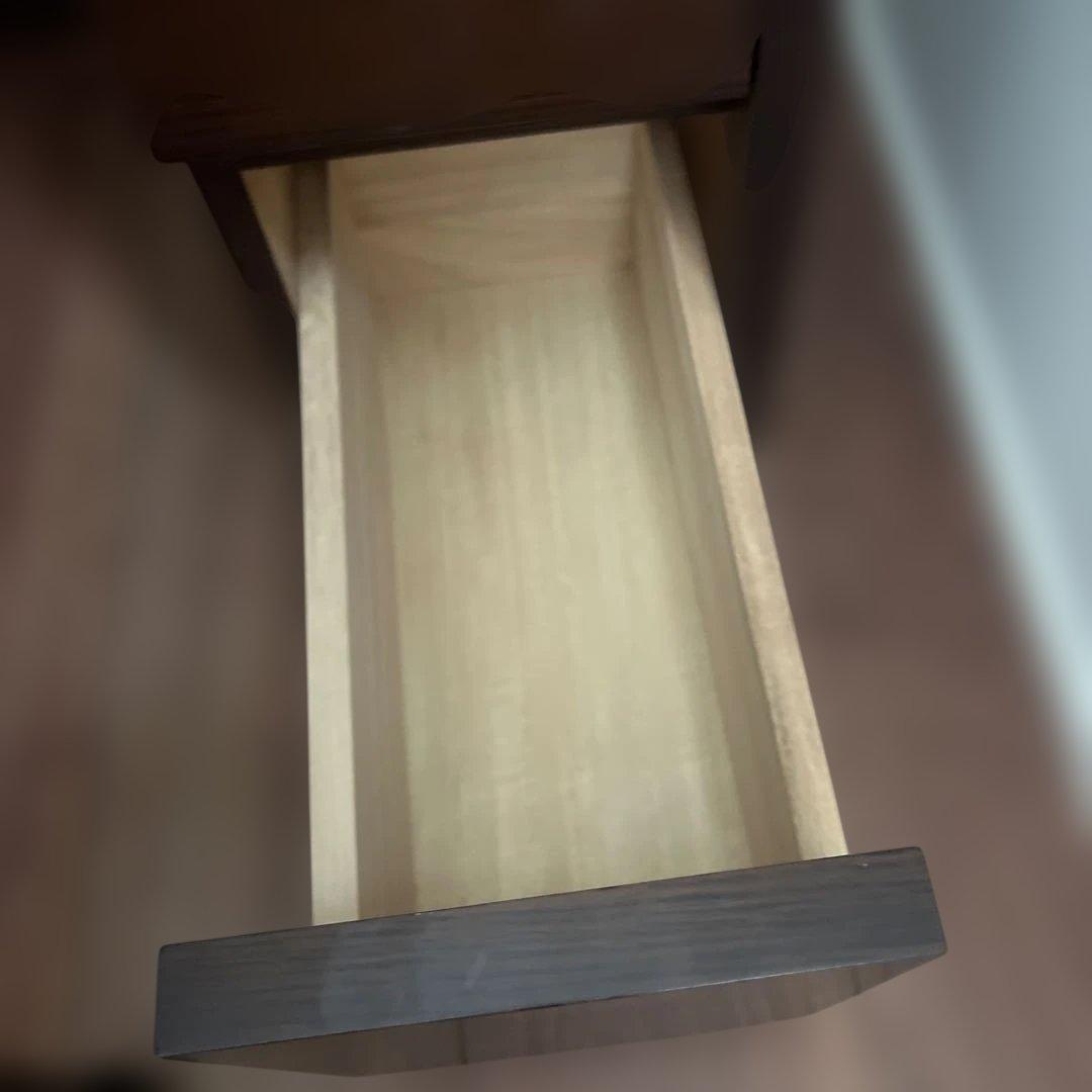 ダークブラウン三面鏡ドレッサー　※椅子別売り