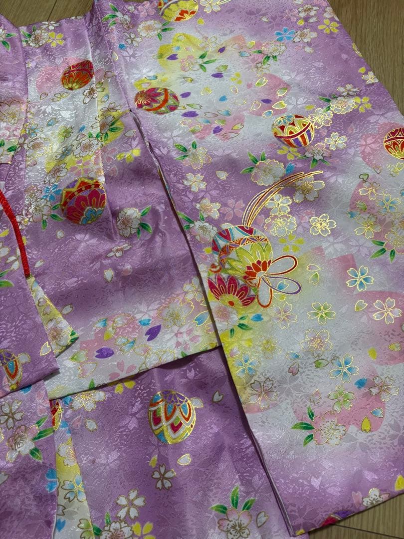 双子用2点セット　七五三 ３歳 女の子 着物　被布付フルセット