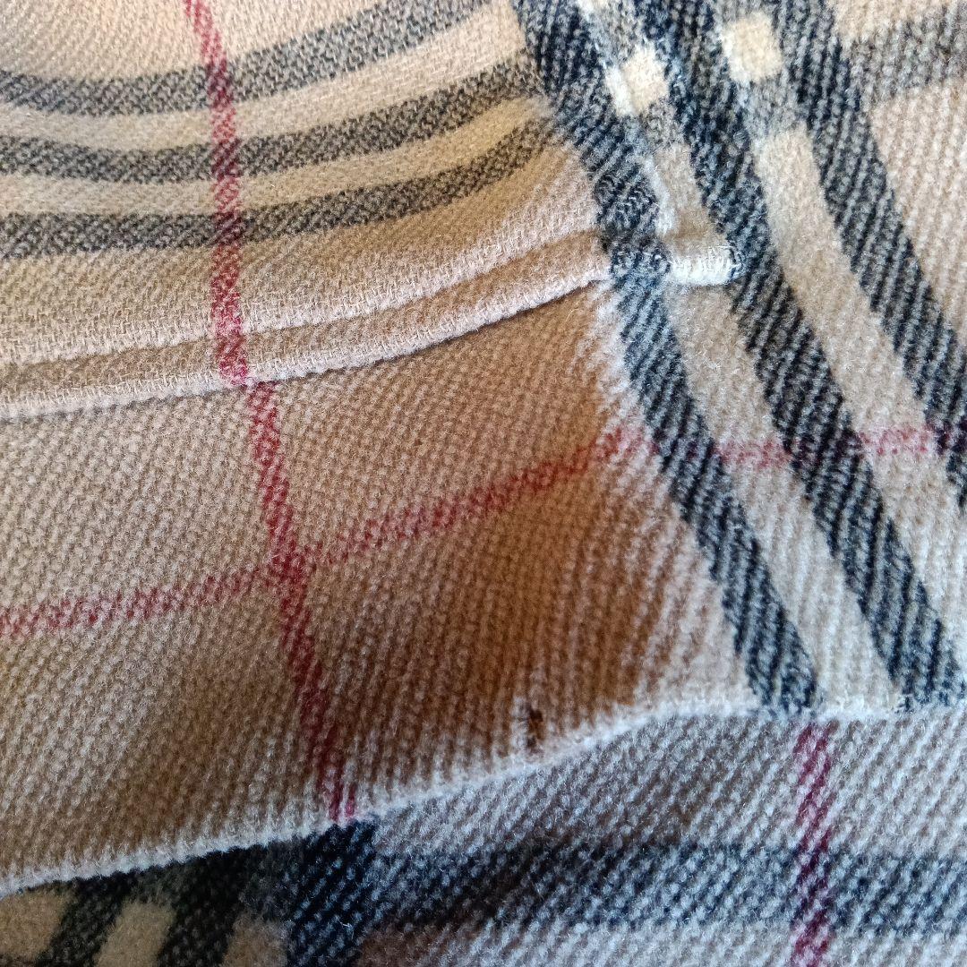 バーバリーロンドン ノバチェック柄 ウールダッフルコート レディース Lサイズ