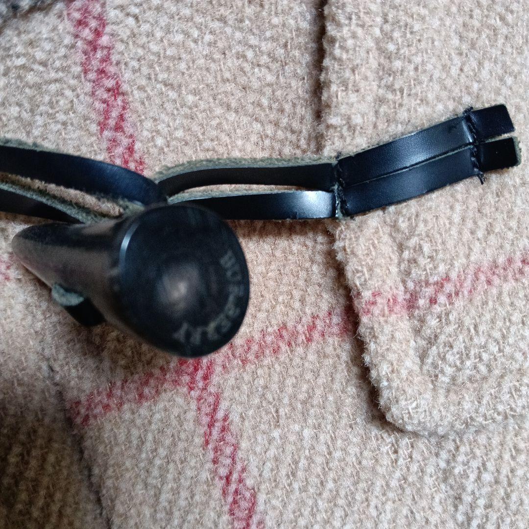 バーバリーロンドン ノバチェック柄 ウールダッフルコート レディース Lサイズ