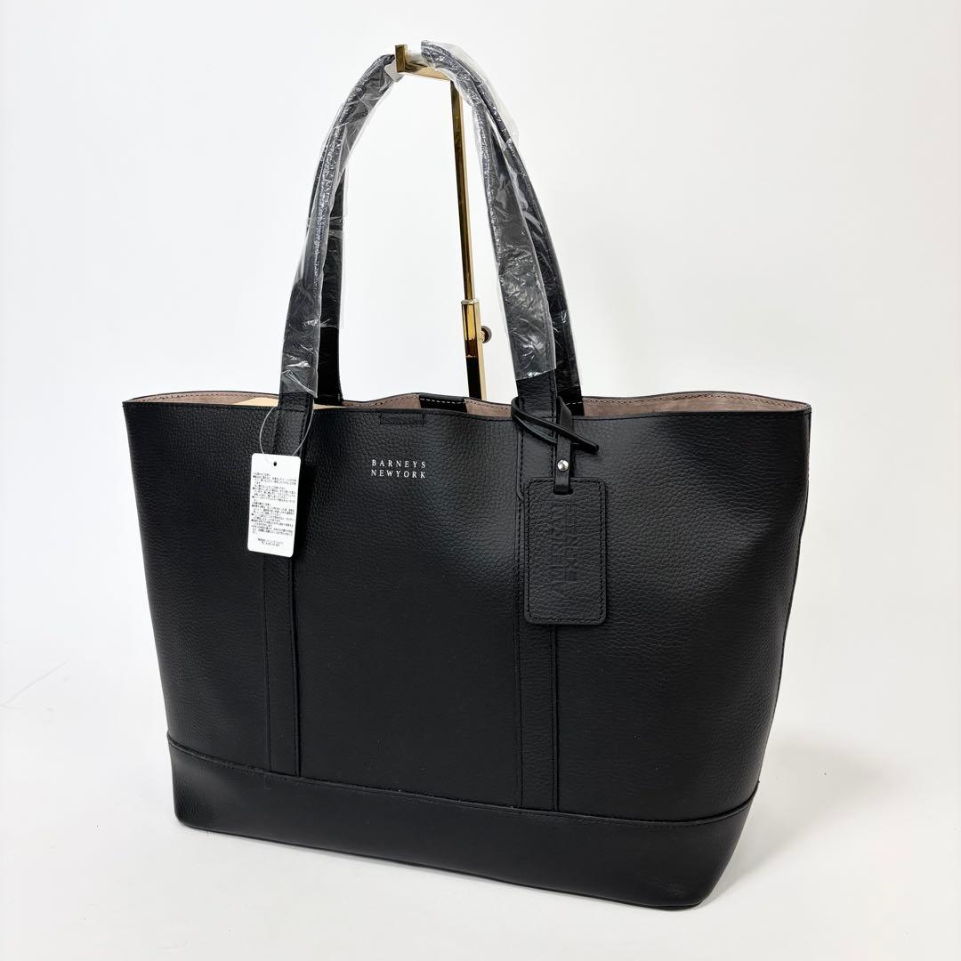 新品タグ付き！バーニーズニューヨーク × Amex オールレザー トートバッグ