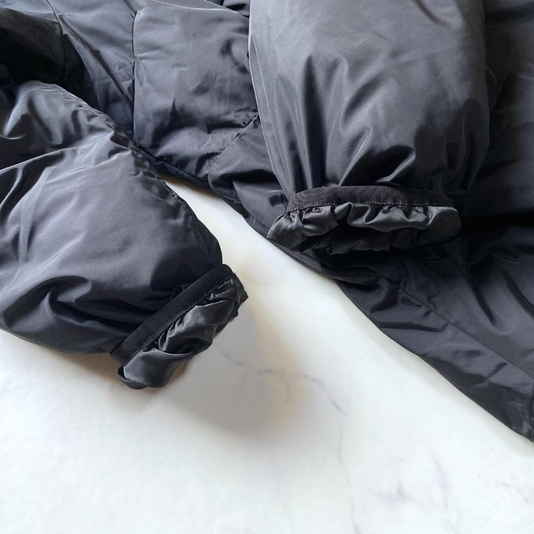 美品✨ボーダーズアットバルコニー イリデッセント パテッド ジャケット 黒 36