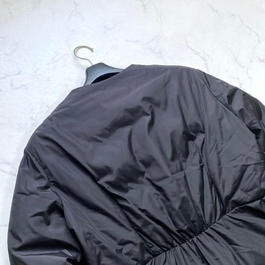 美品✨ボーダーズアットバルコニー イリデッセント パテッド ジャケット 黒 36