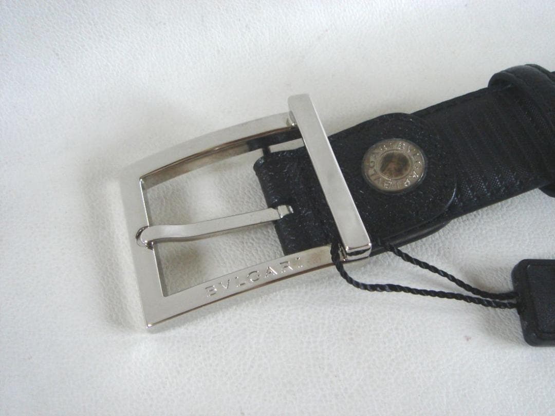 新品未使用品 BVLGARI ブルガリレザーベルト ブラック