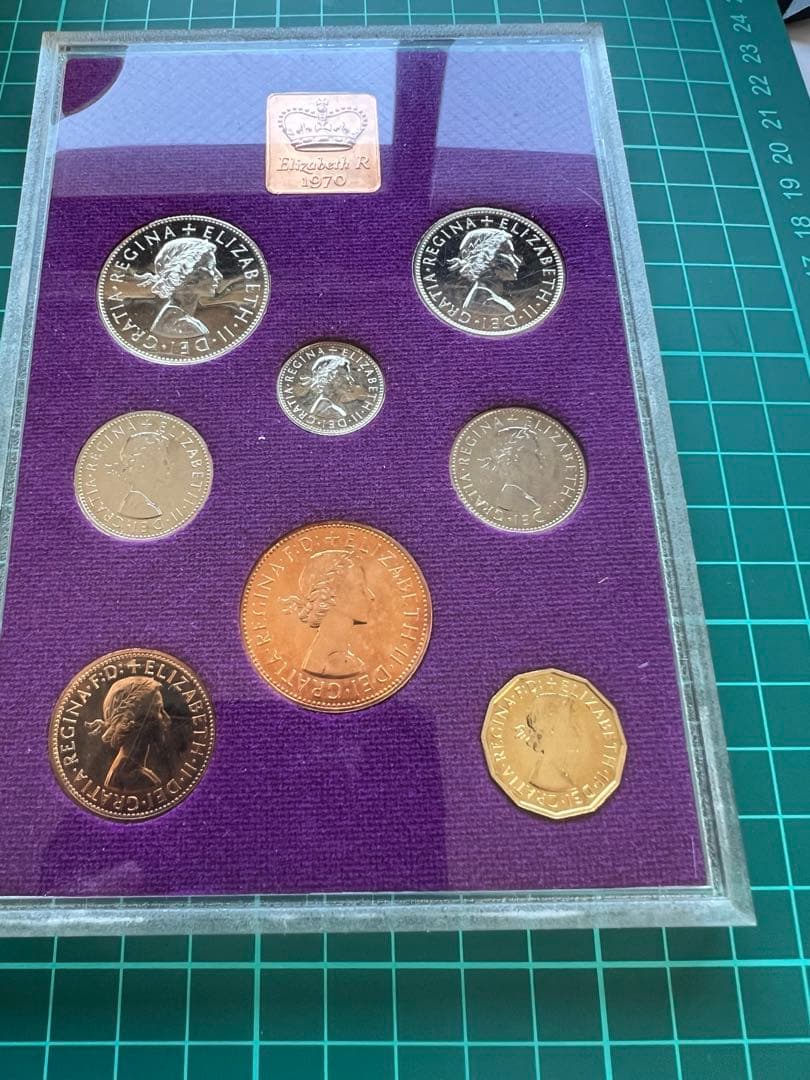 外国硬貨　イギリス　1970年　8種まとめロット