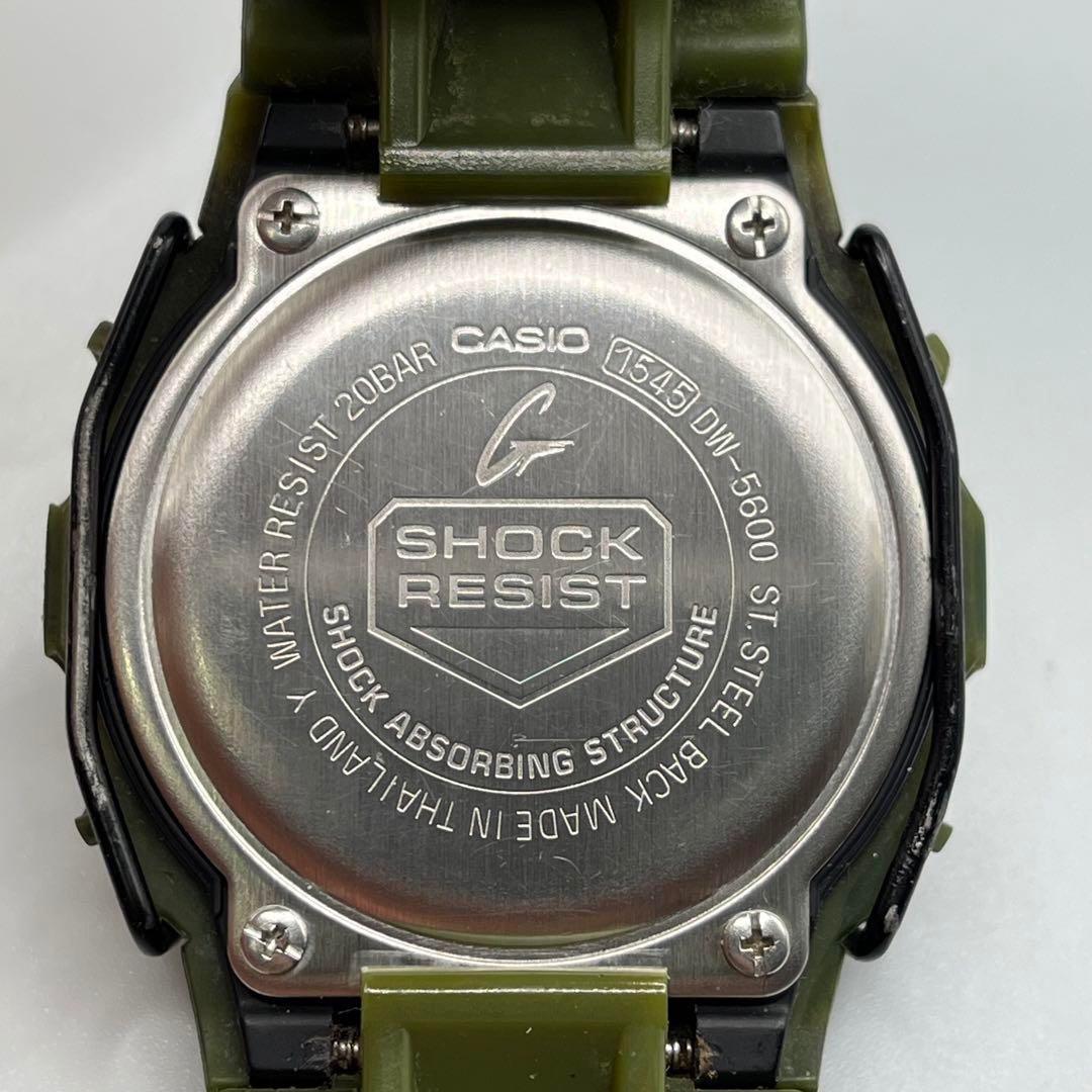 ★CASIO カシオ G-SHOCK DW-5600E 迷彩柄 電池交換済★