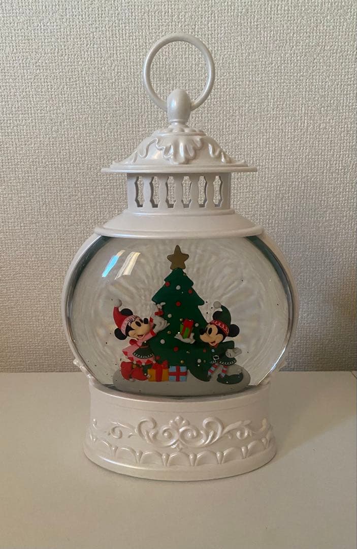 ディズニーストア ミッキー ミニー スノードーム クリスマス 2024