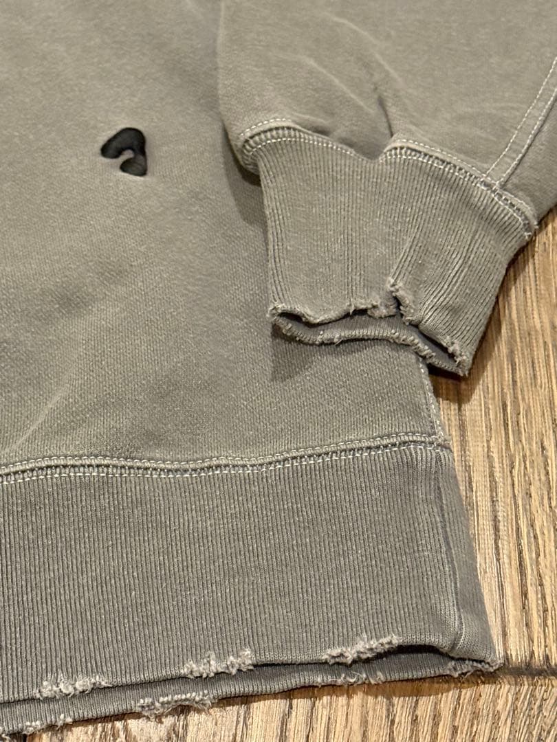 【緑川】JIEDA✴︎ J LOGO DAMEGE SWEAT CREW