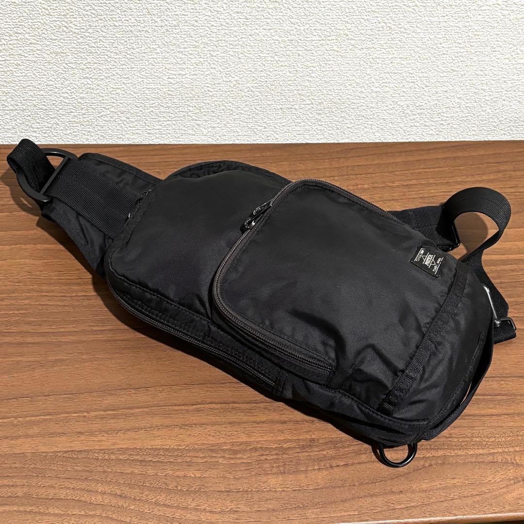 POTER ポーターフラッシュ スリングショルダーバッグ ボディバッグ