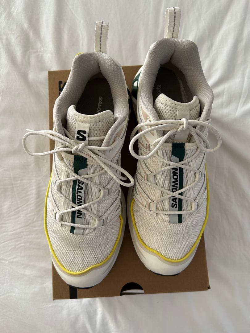 SALOMON トレイルランニングシューズ ホワイト/グリーン