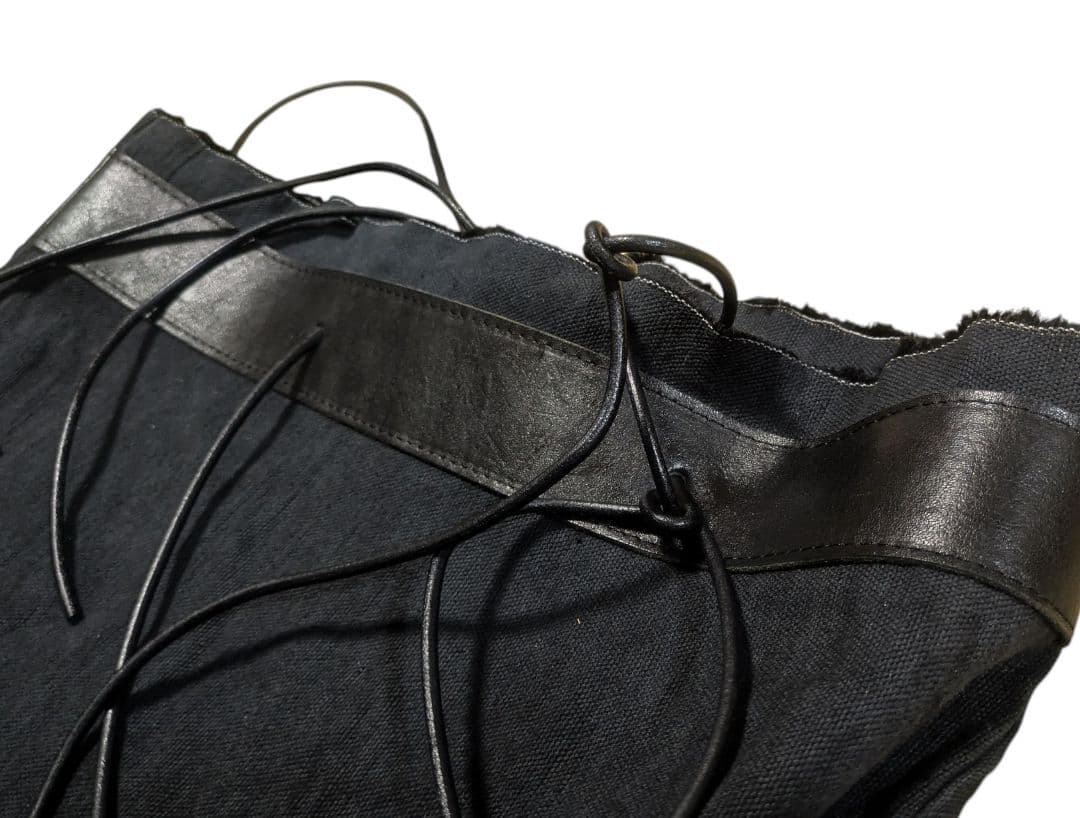 tagliovivo リネン レザー エコバッグ ショルダー トート ハンド