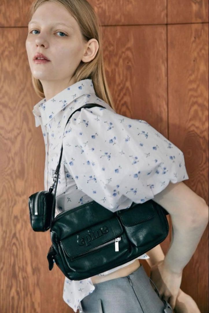 épine pouch Pocket bag black バッグ