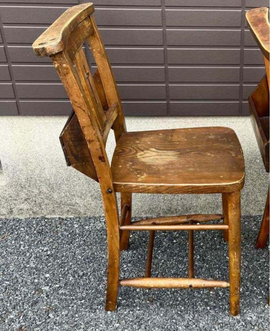 アンティーク　チャーチチェア　ダイニング　教会　椅子　イギリス　ヴィンテージ