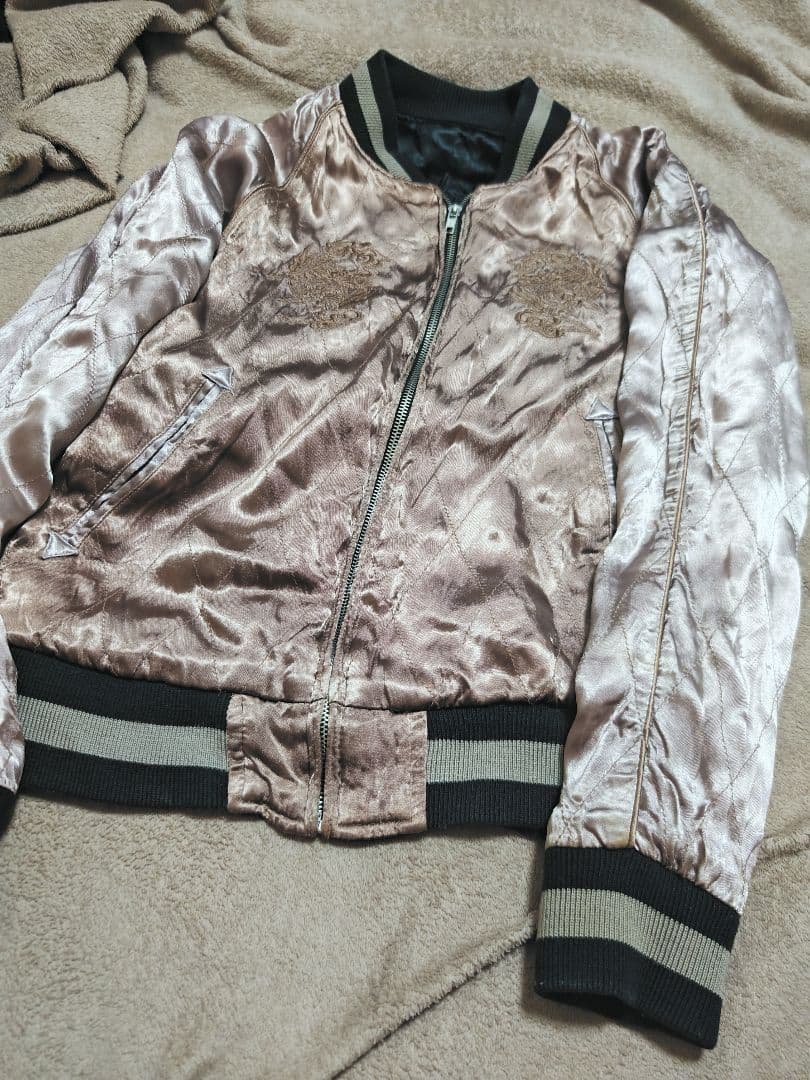 WJK スカジャン 2面用 日本限定 ワシ unisex レーヨン 富士山刺繍