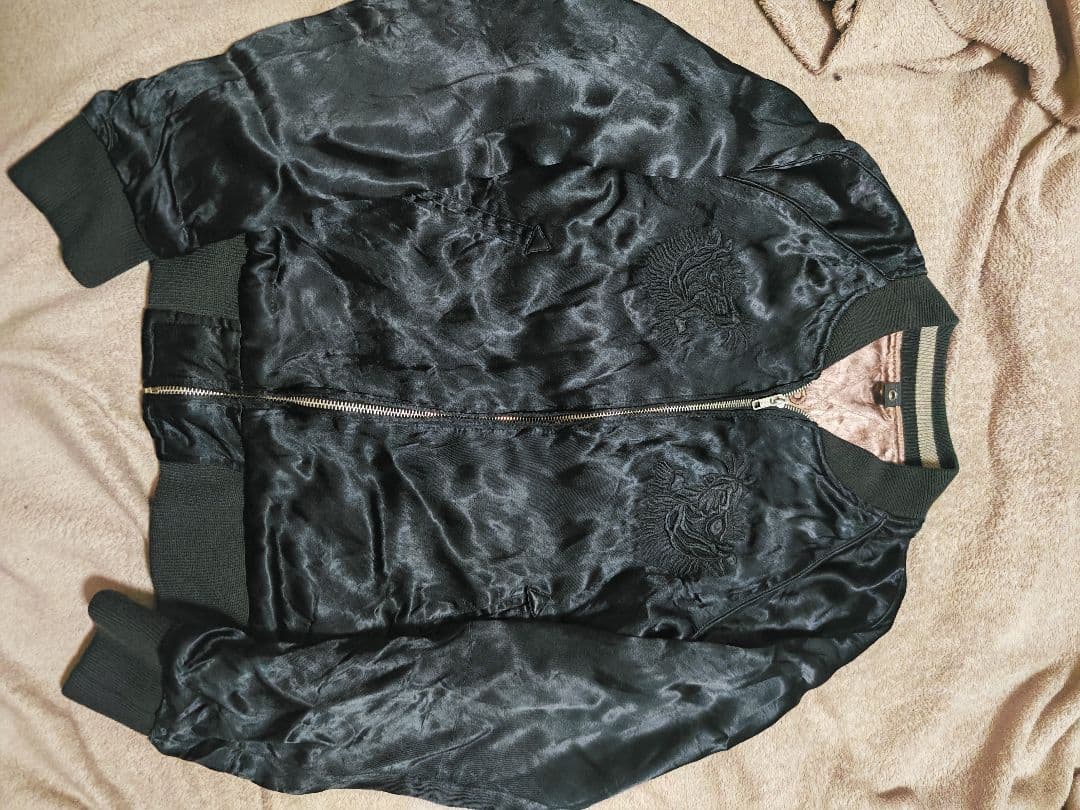 WJK スカジャン 2面用 日本限定 ワシ unisex レーヨン 富士山刺繍