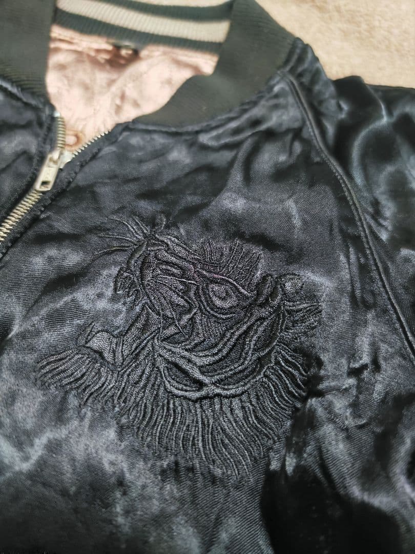 WJK スカジャン 2面用 日本限定 ワシ unisex レーヨン 富士山刺繍