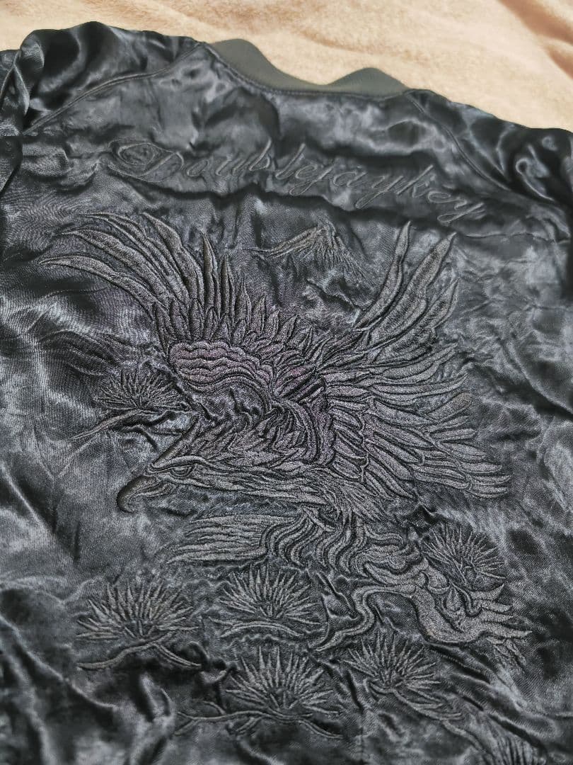 WJK スカジャン 2面用 日本限定 ワシ unisex レーヨン 富士山刺繍