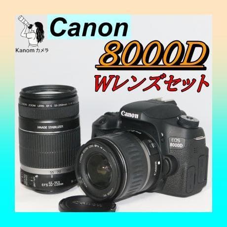 Wレンズセット⭐大人気！⭐ Canon EOS 8000D ⭐一眼レフ 高機能