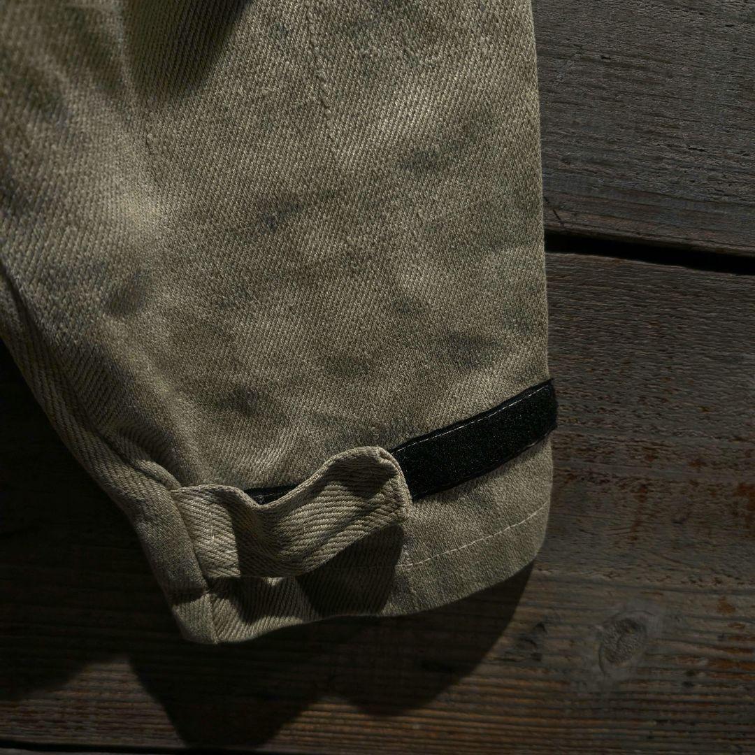 80s USA製 オールリネン 麻 ヘンプ ジップジャケット ドローコード