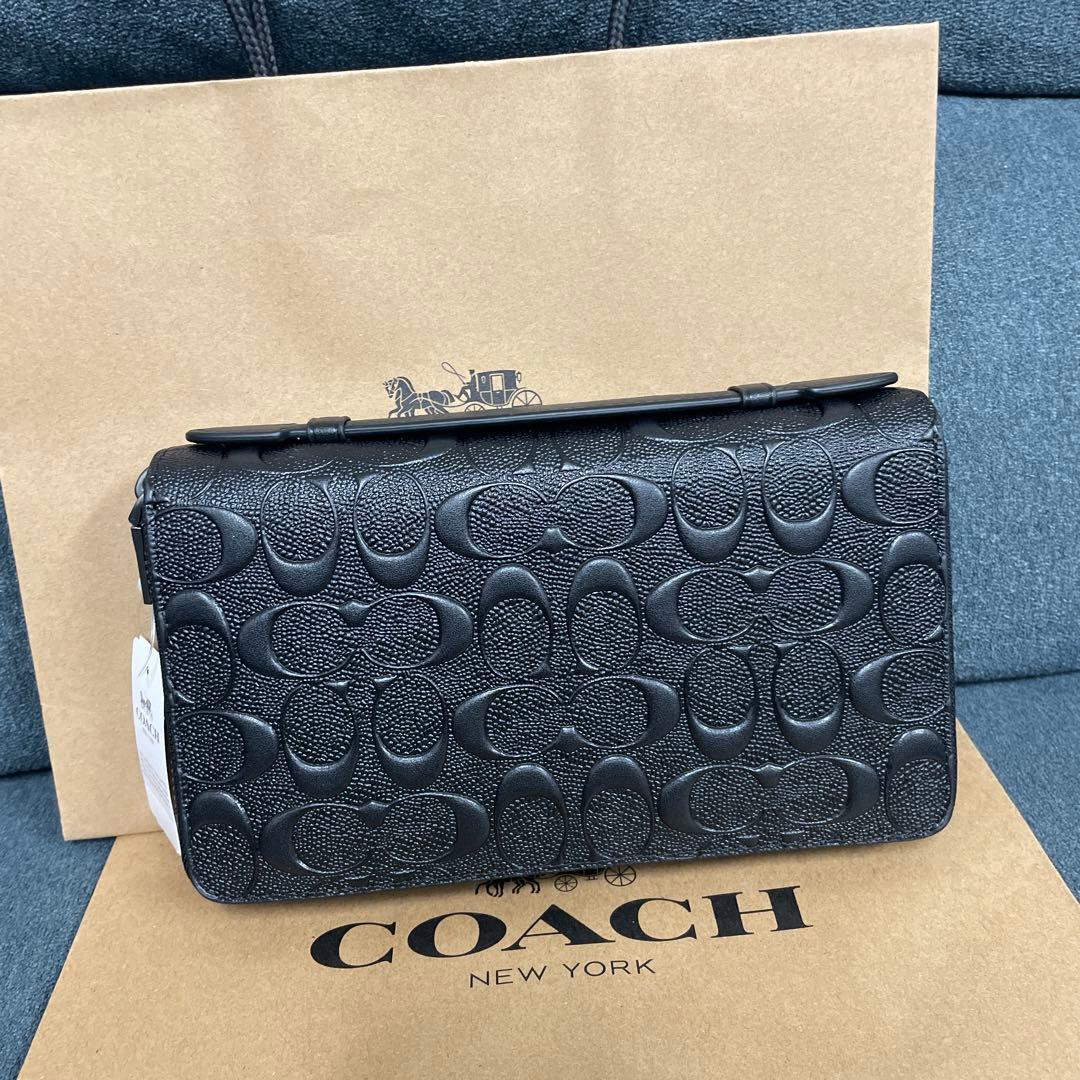 COACH ブラック 長財布 F93425